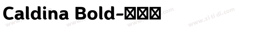 Caldina Bold字体转换